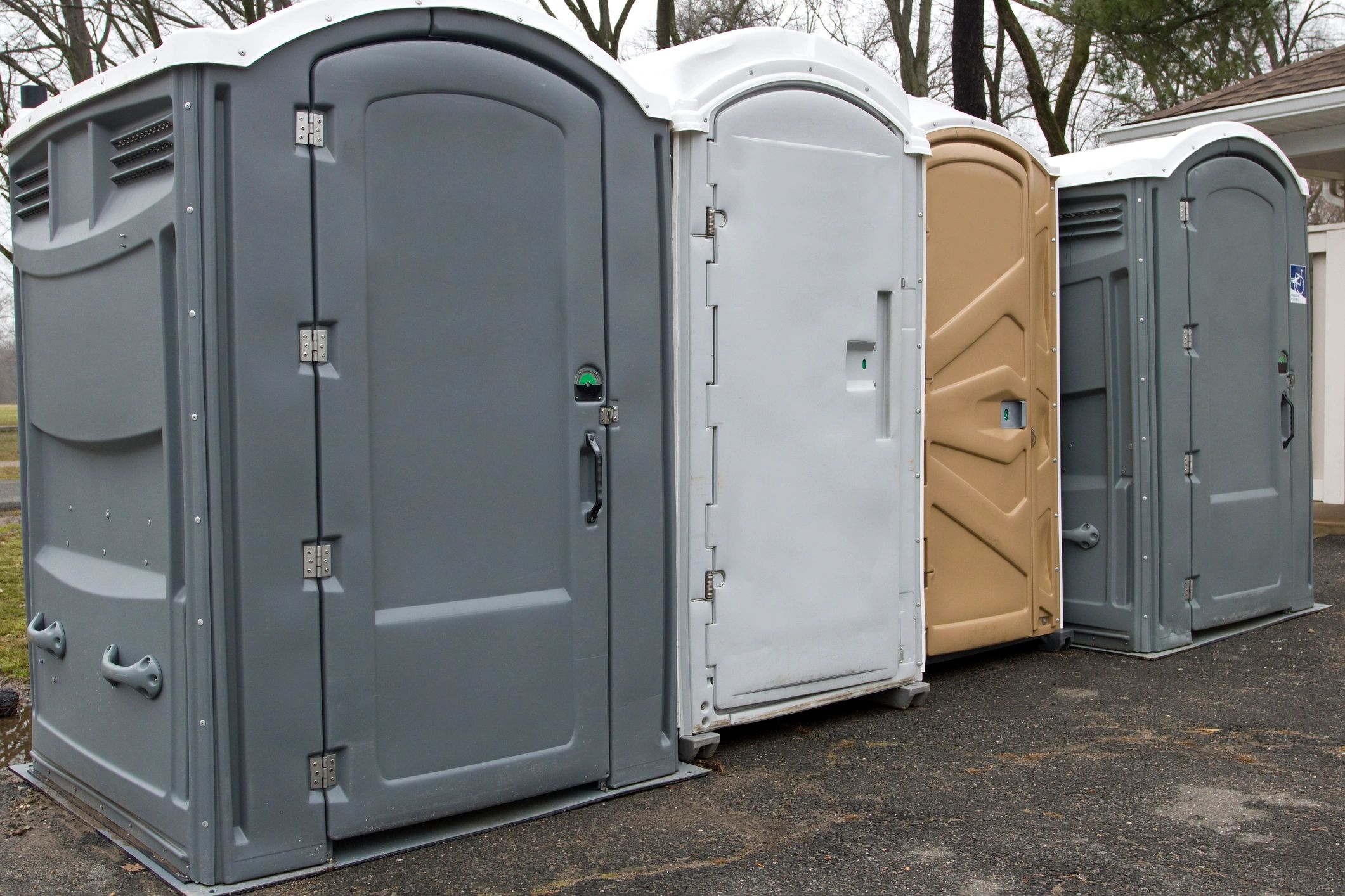 Shower trailer at event